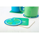 CreaPint white  paper coaster, circle 