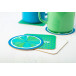 CreaPint white  paper coaster, circle 