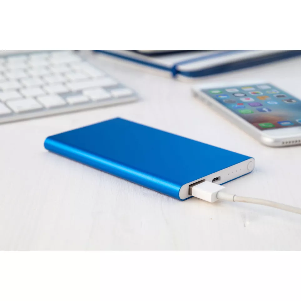 FlatFour blauw  powerbank 