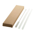 GlasSip transparent  glass straw set 