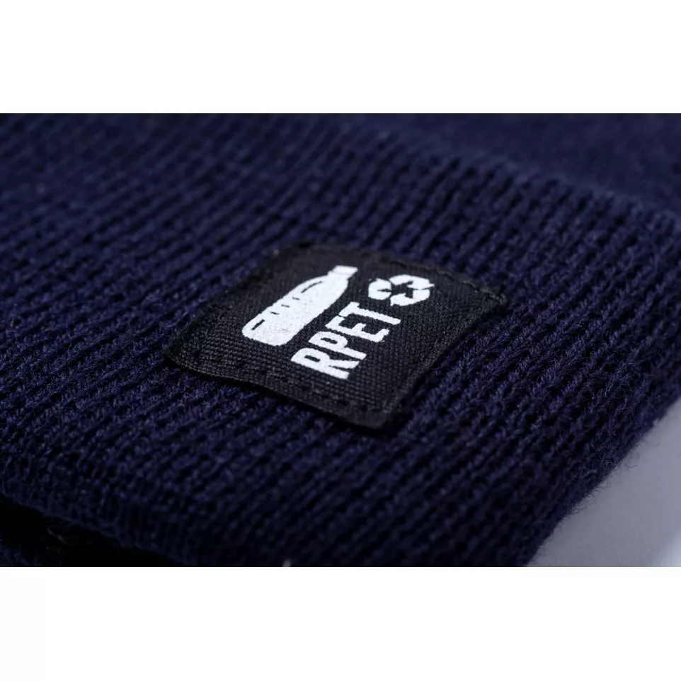 Peaky dark blue  RPET winter hat 
