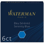 Waterman inktpatronen blauw 6X