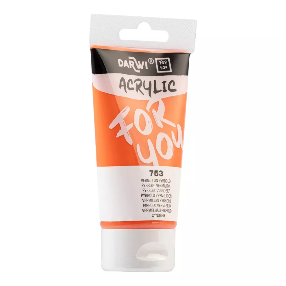DFY Acryl Pyrrolo vermiljoen 75ml-/ St.