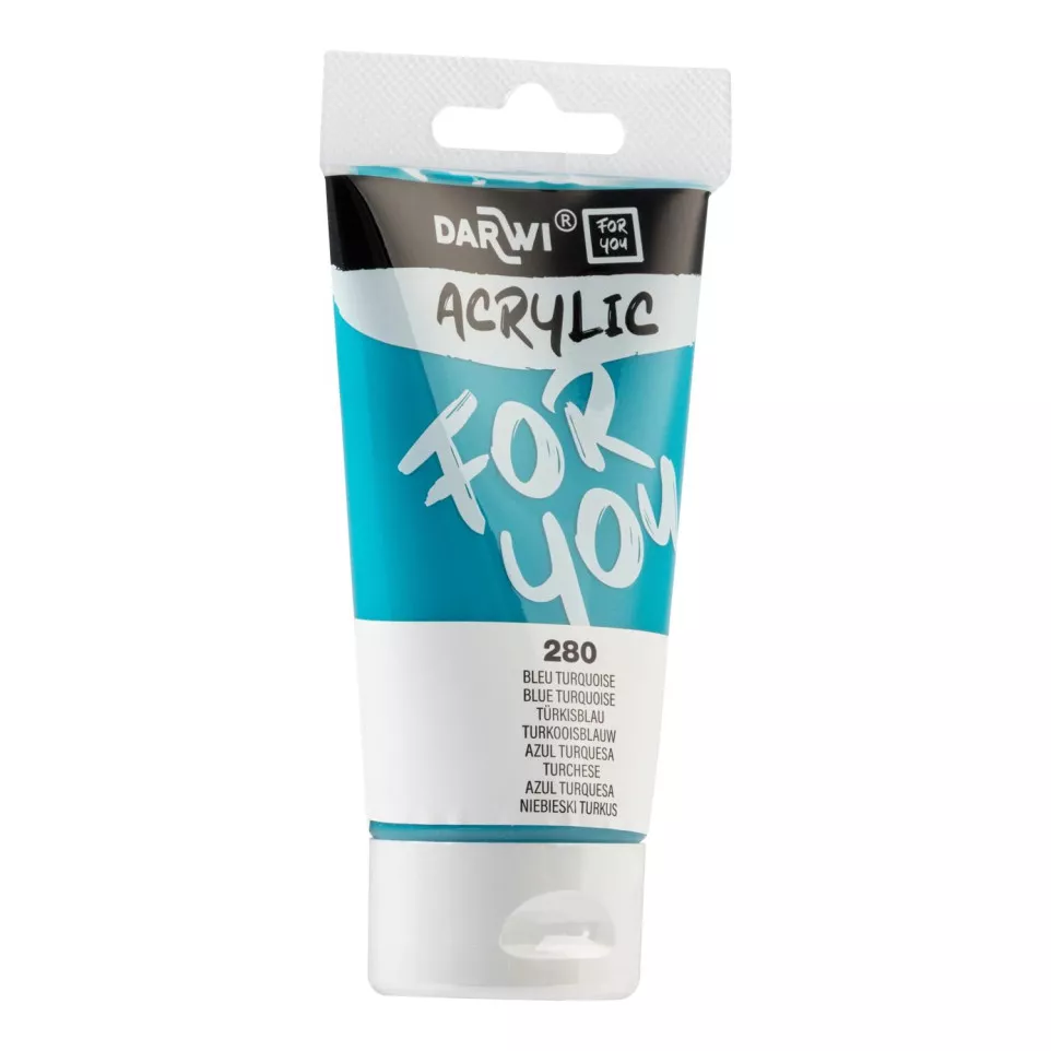 DFY Acryl turkoois blauw 75ml-/ St.