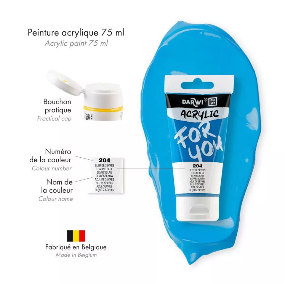 DFY Acrylic Bleu de sèvres 75ml-/ Pc.