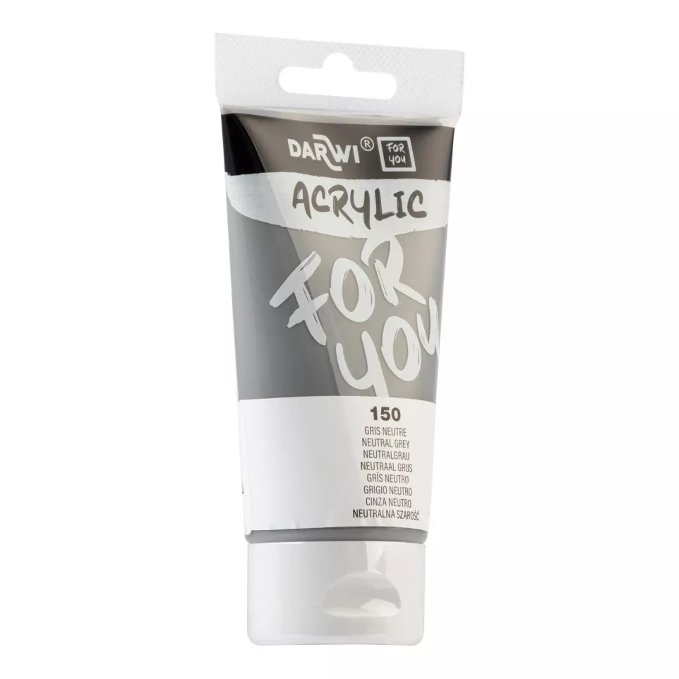 DFY Acryl neutraal grijs 75ml-/ St.