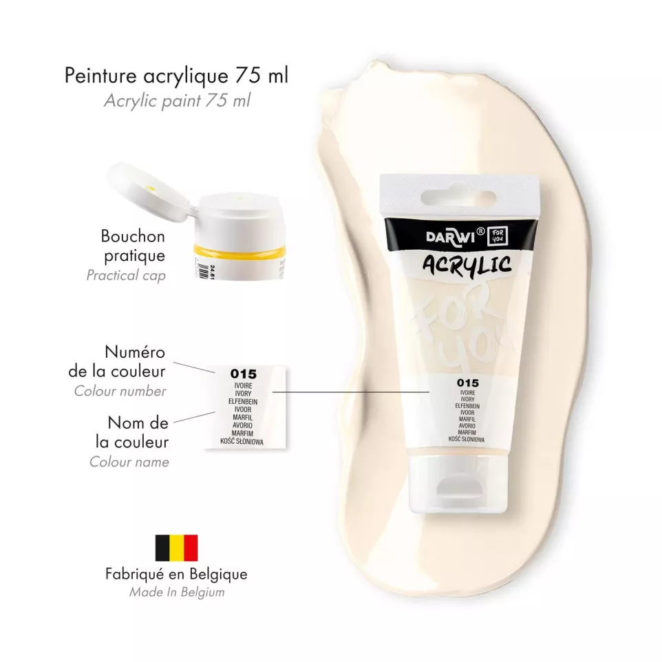 DFY Acryl ivoor 75ml-/ St.
