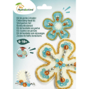 Kit à broder broches fleurs/ Pce