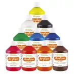 Rainbow - set of 10-paint pots 500ml/ Pc.