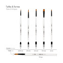DFY Set of 5 thin brushes-/ Pc.