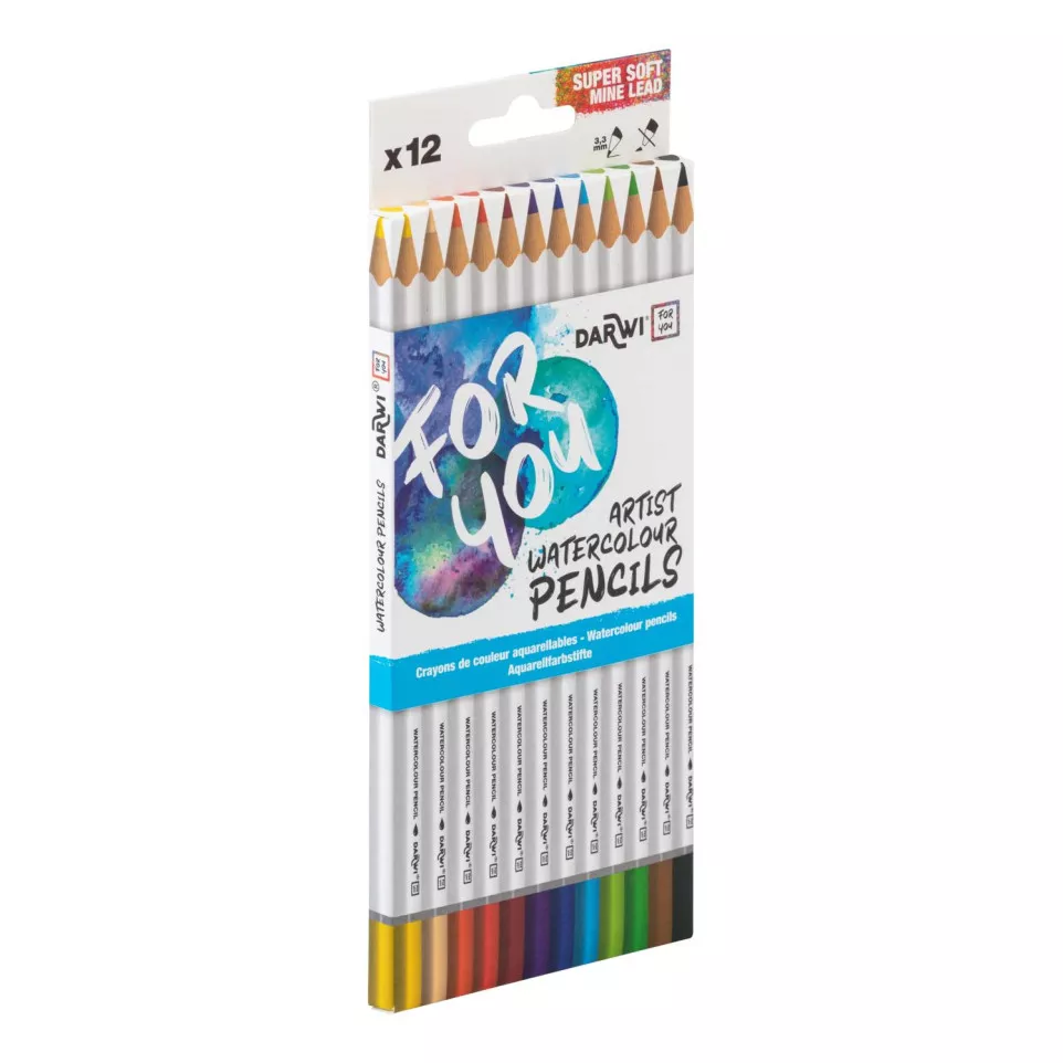 DFY 12 watercolour pencils-/ Pc.