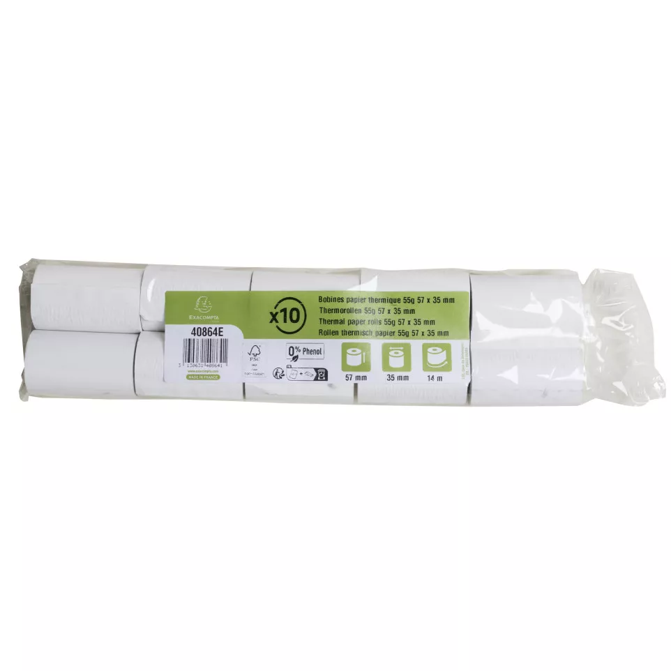Exacompta Thermal Receipt Rolls 55gsm...