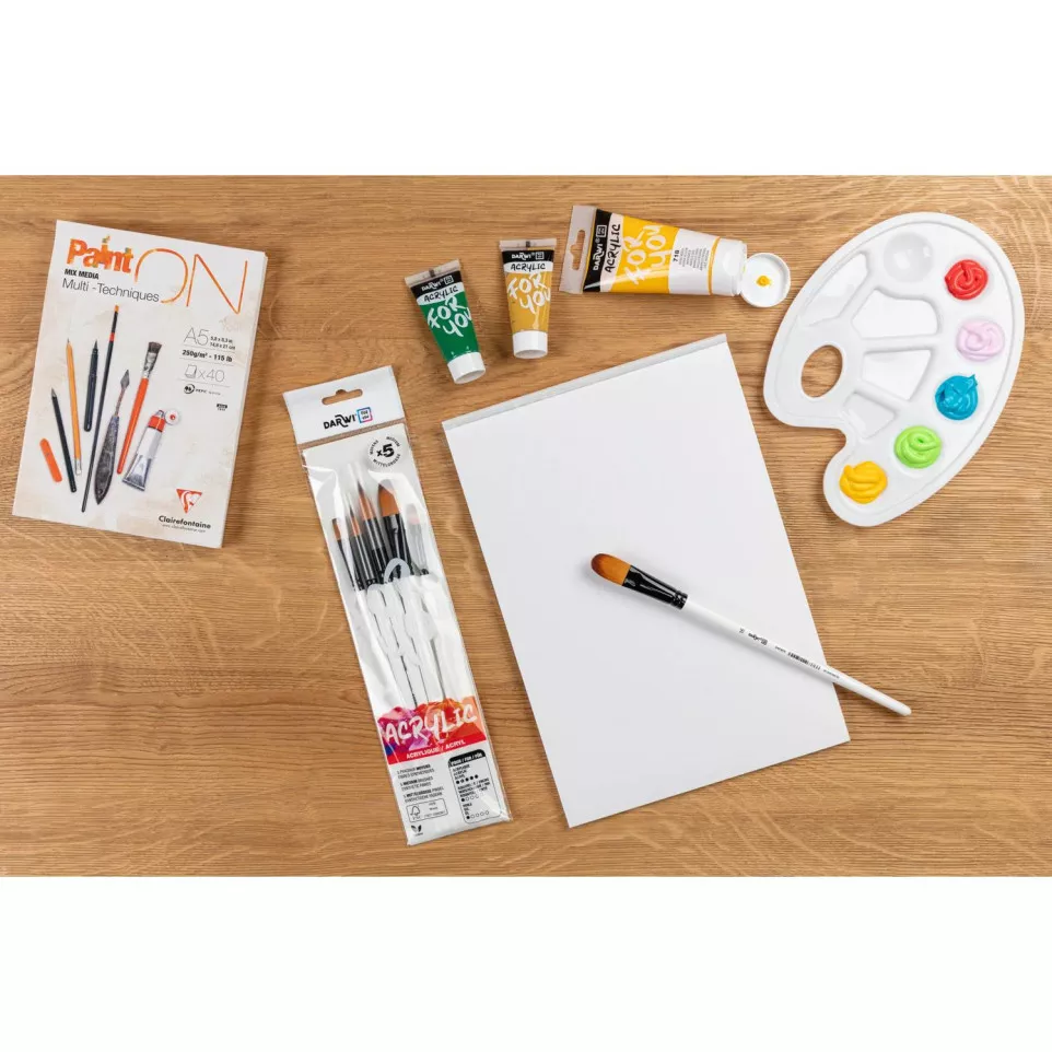 DFY Set of 5 medium brushes-/ Pc.