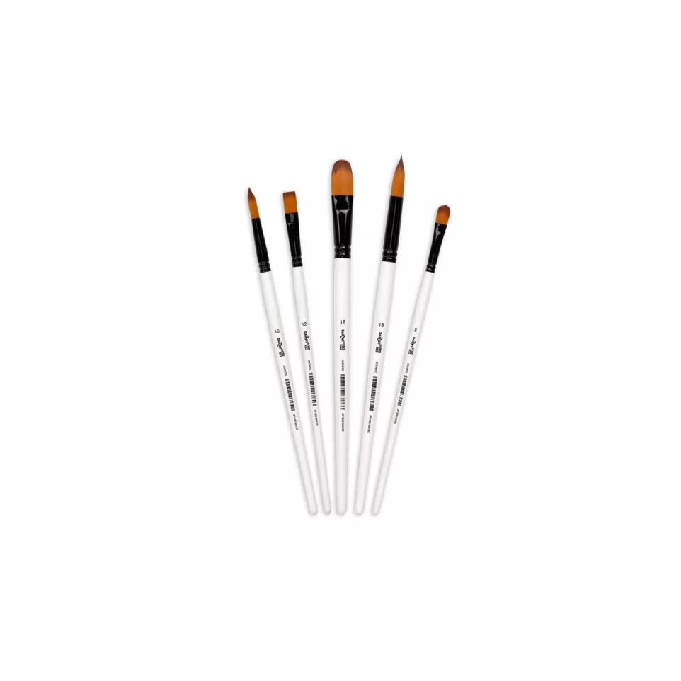DFY Set of 5 medium brushes-/ Pc.