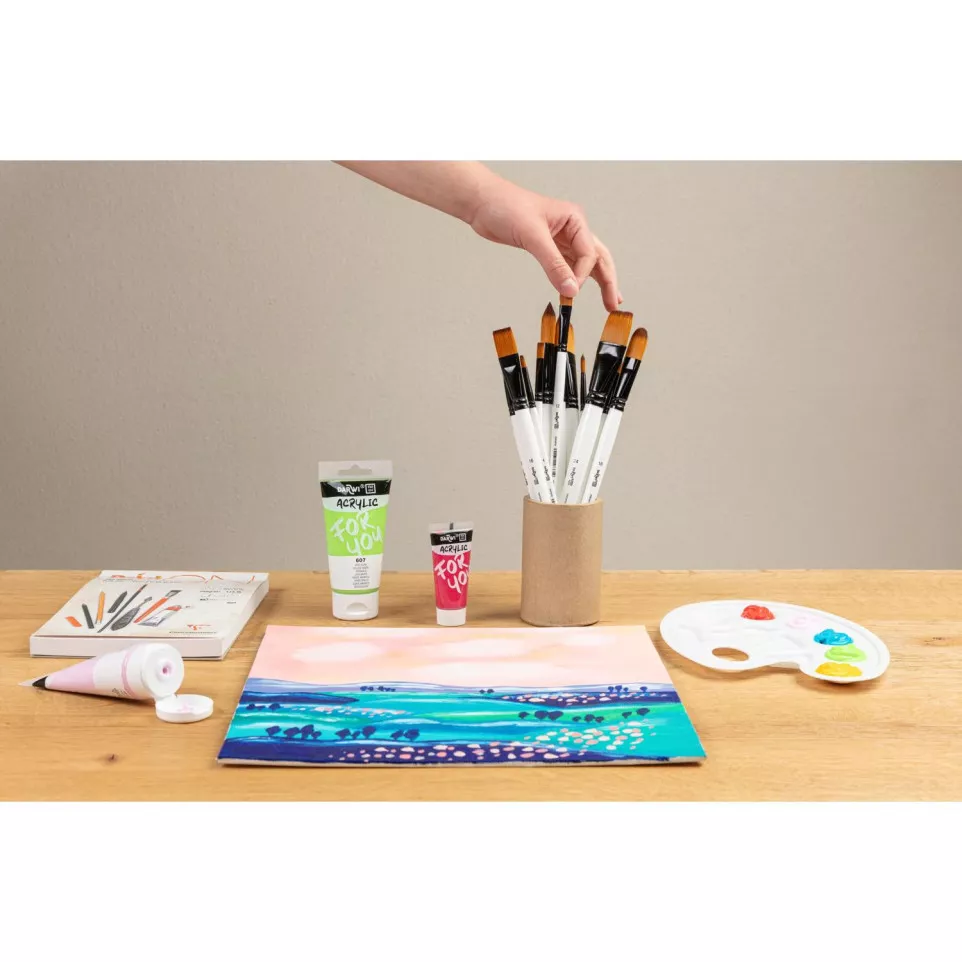 DFY Filbert brush 10,5 mm S 12-/ Pc.