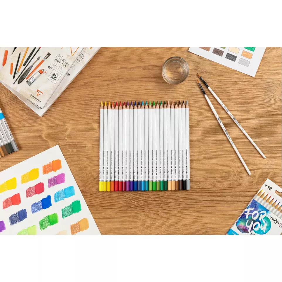 DFY 24 watercolour pencils-/ Pc.