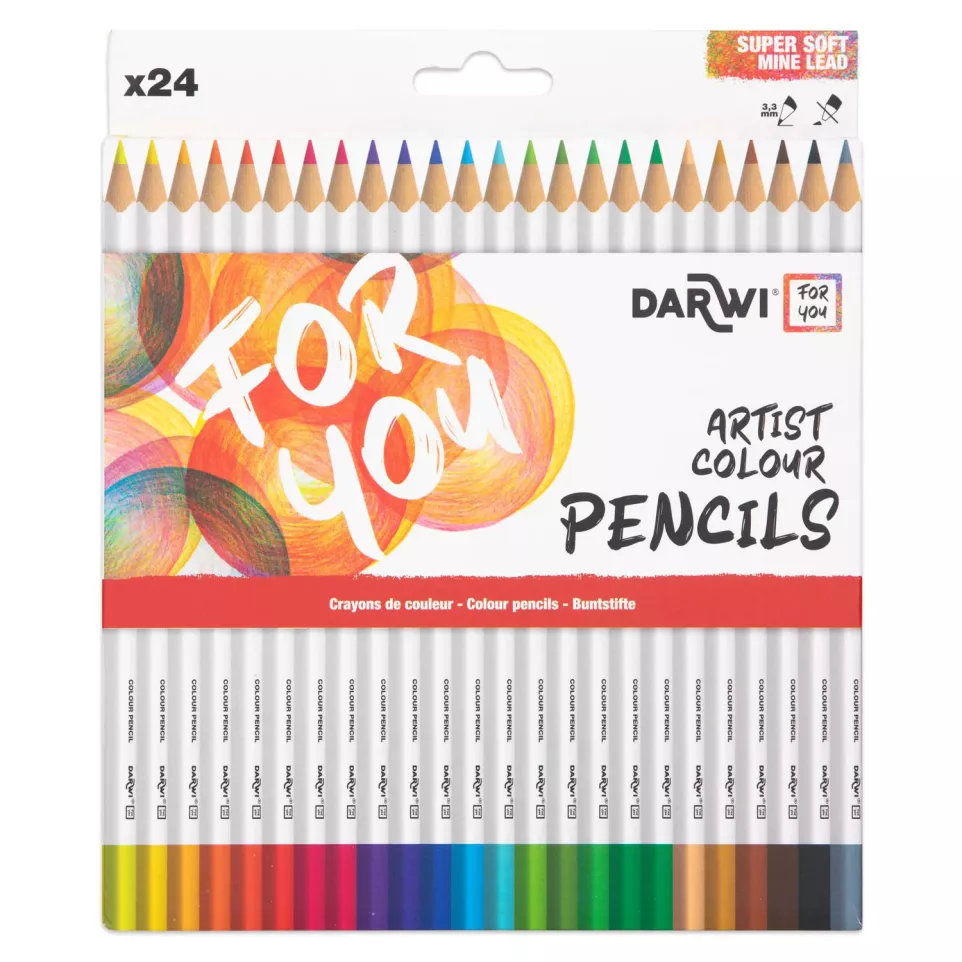 DFY 24 crayons couleurs Beaux-Arts-/ Pce