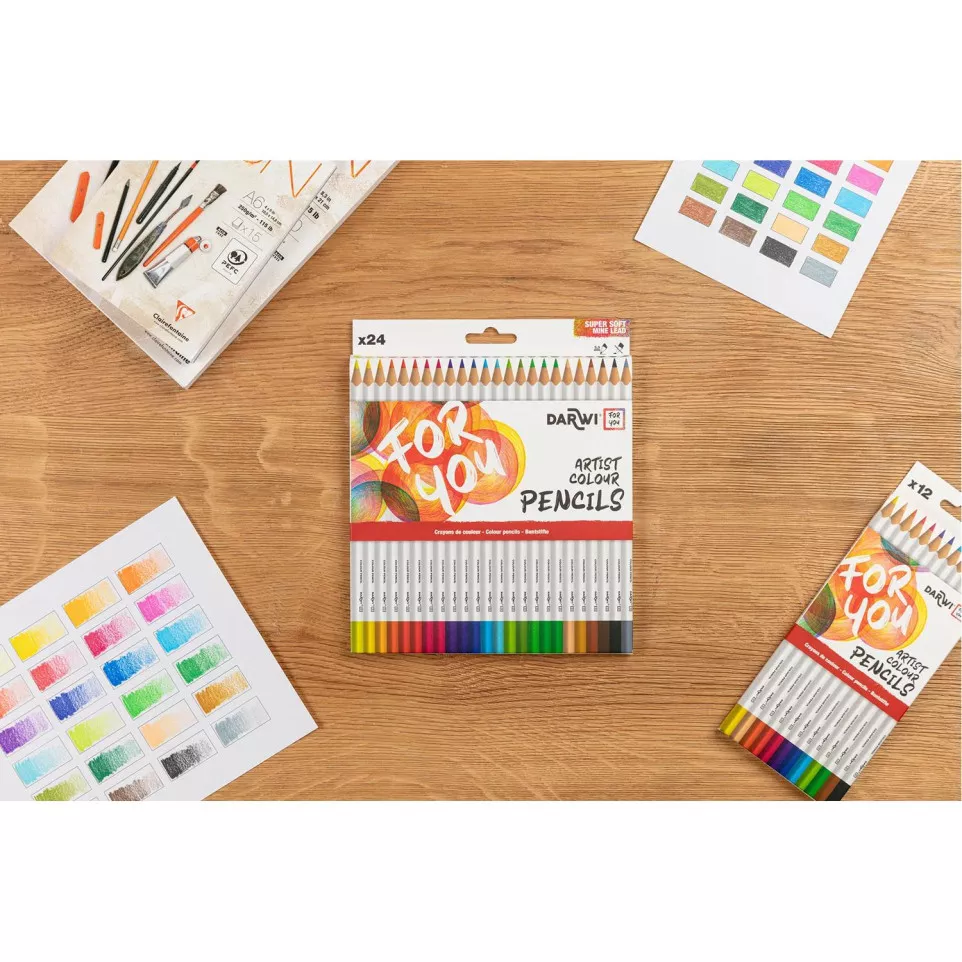 DFY 24 crayons couleurs Beaux-Arts-/ Pce