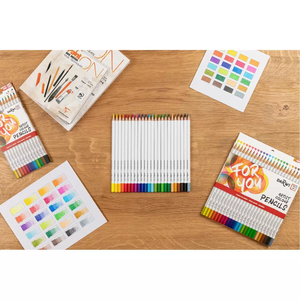 DFY 12 crayons couleurs Beaux-Arts-/ Pce