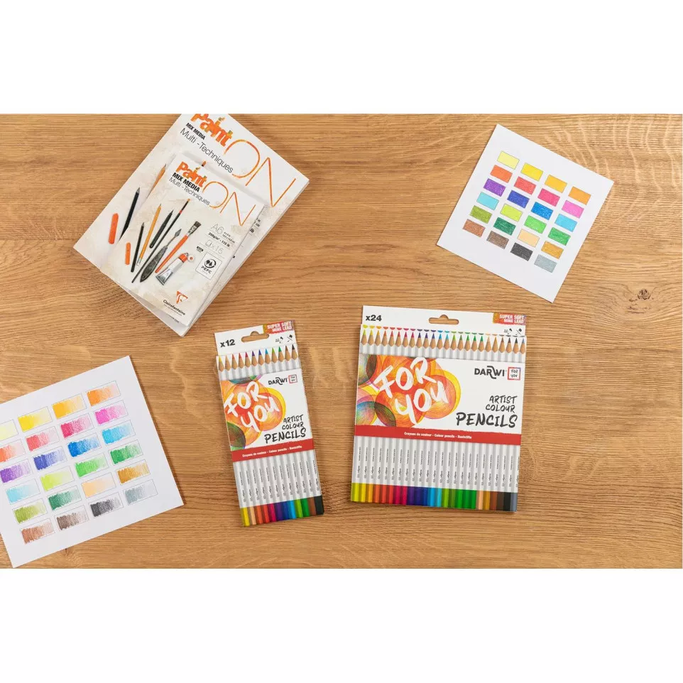 DFY 12 crayons couleurs Beaux-Arts-/ Pce