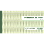 Carnet à souche Quittances de loyer 50 feuillets - Format horizontal de la quittance 13x18,5 cm/ Pce