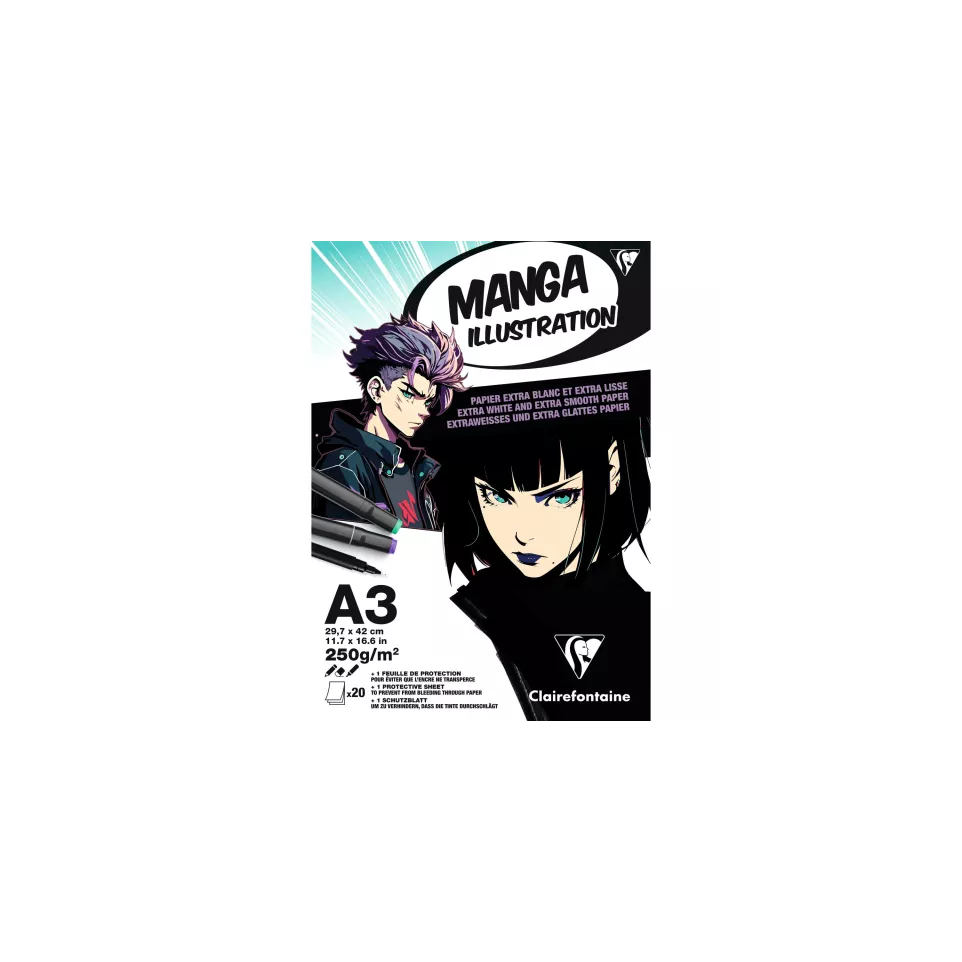 Manga Illustration Glued Pad A3 20...