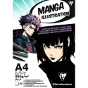 Bloc Illustration Manga A4 20F 250g/ Pce
