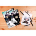 Manga Illustration Glued Pad A4 20 Sheets 250g/ Pc.