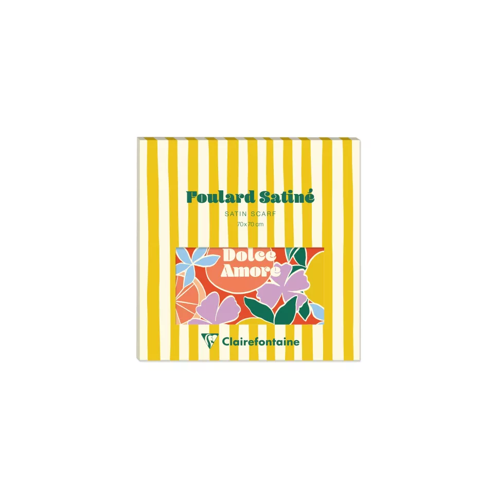 Dolce Amore sjaal satijn 70x70cm-...