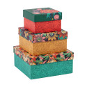 Frida Kahlo, Set de 3 boîtes gigognes carrées 25x25x12 cm, 20x20x11cm, et 16x16x10 cm/ Pce