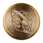 Messing zegel - planeet-/ St.