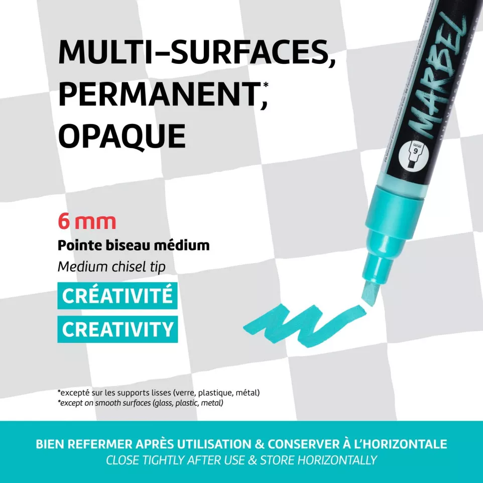 Marbel Marker - 6 mm - Medium Chisel...