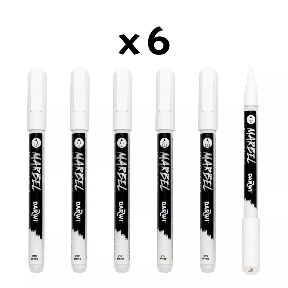 MARBEL marker 2mm wit N°010-/ St.