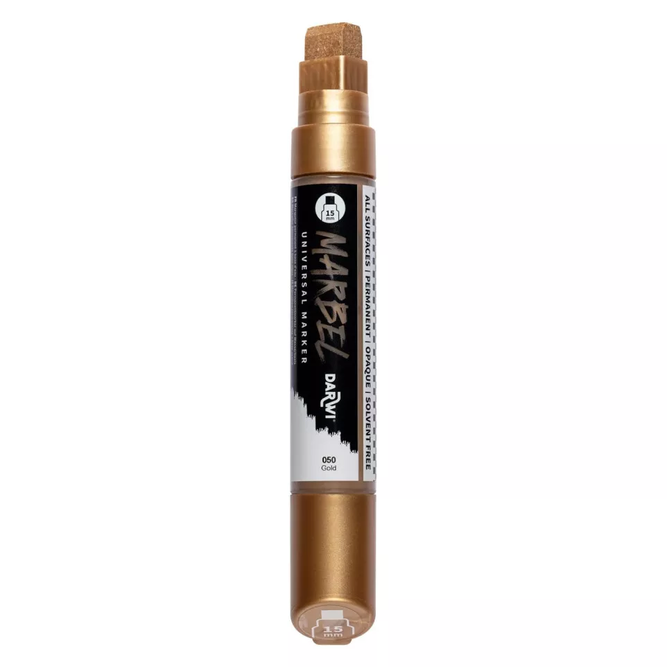 MARBEL marker 15mm goud N°050-/ St.