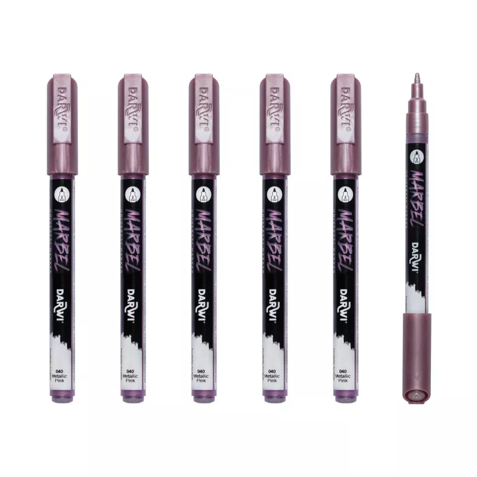 MARBEL marker 2mm ro-ze metallic...