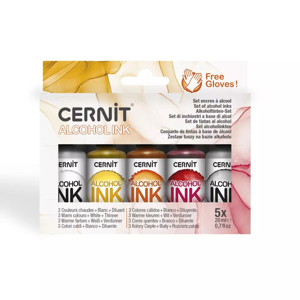 Cernit Alcohol Ink Assortment, Warm...