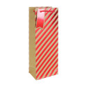 Clairefontaine Brown Kraft Bottle Gift Bag 3 Pack assorted designs/ Pc.