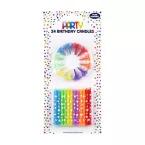 Clairefontaine 24 Pack Multicolour Candles with Star Design/ Pc.