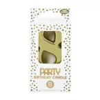 Clairefontaine Number 8 Birthday Candle Gold/ Pc.