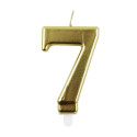 Clairefontaine Number 7 Birthday Candle Gold/ Pc.