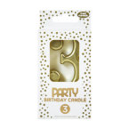 Kaars goud, cijfer 3-/ St.