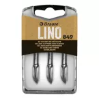 Brause Lino Cutters for Curves x3 N°849/ Pc.