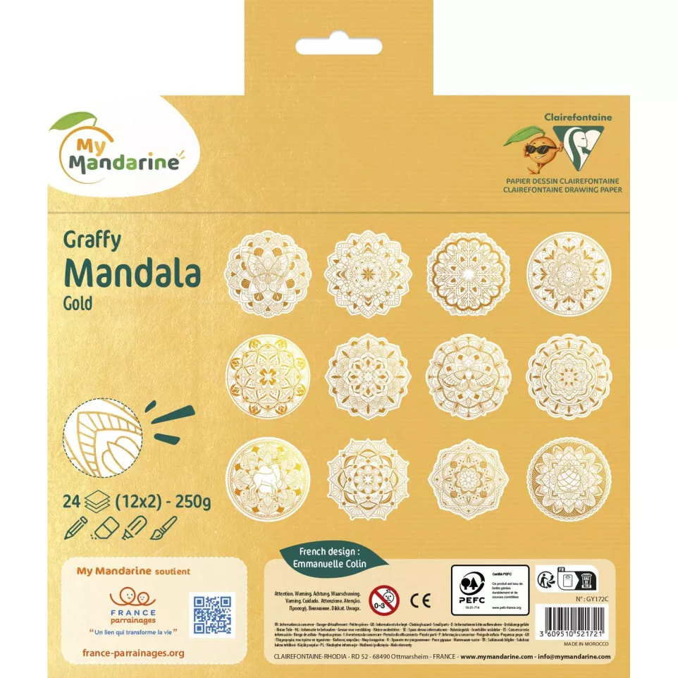 Graffy Mandala, Goud-/ St.