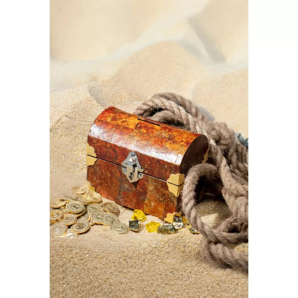 Tirelire coffre trésor/ Pc.