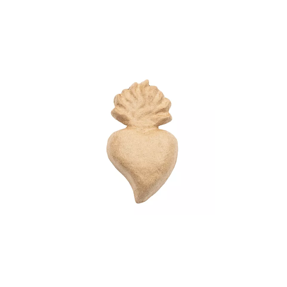 Ex-voto coeur avec flamme/ Pce