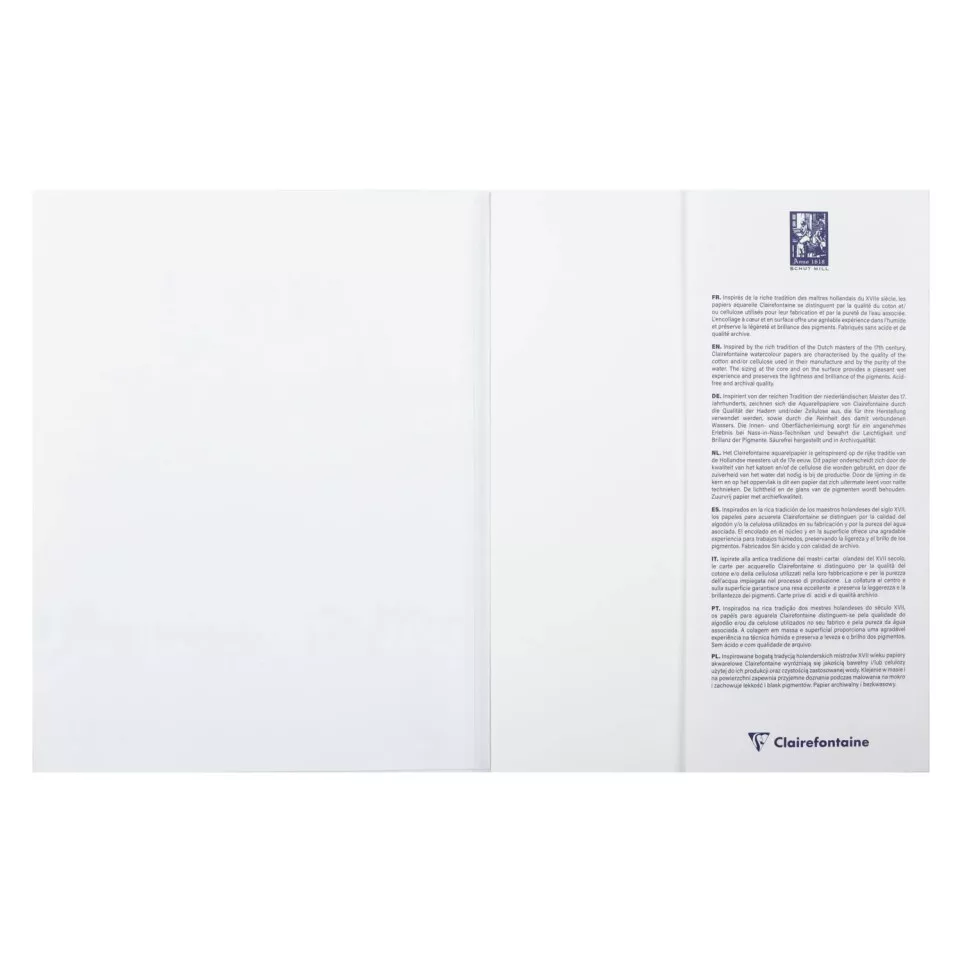 Blok 12 aquarelpapieren ass 18x24-ers...