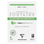 Fontaine Extra Blanc Grain Torchon bloc collé 2 côtés 12F A4 300g/ Pce