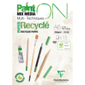 Bloc Paint'On encollé recyclé A6 15 feuilles 250g/ Pce