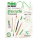 Paint'On Recycled Glued Pad A6 250g White/ Pc.