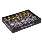 Plateau de 24 oeufs métallisés 10mx7mm, Or & argent/ Pce